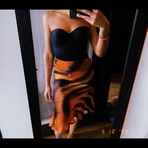 VINTAGE ROBERTO CAVALLI TIGER PRINT SKIRT RARE